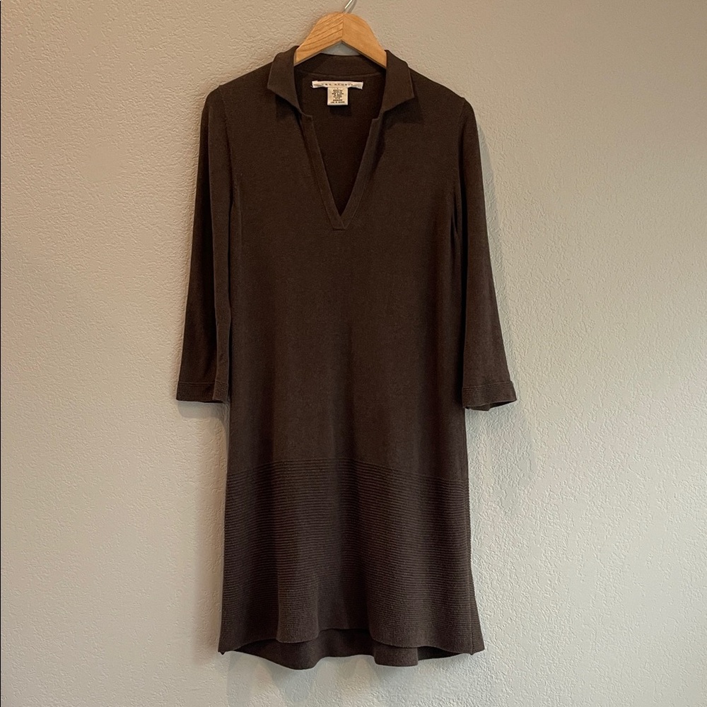 Max Studio Dark Brown Tunic Dress